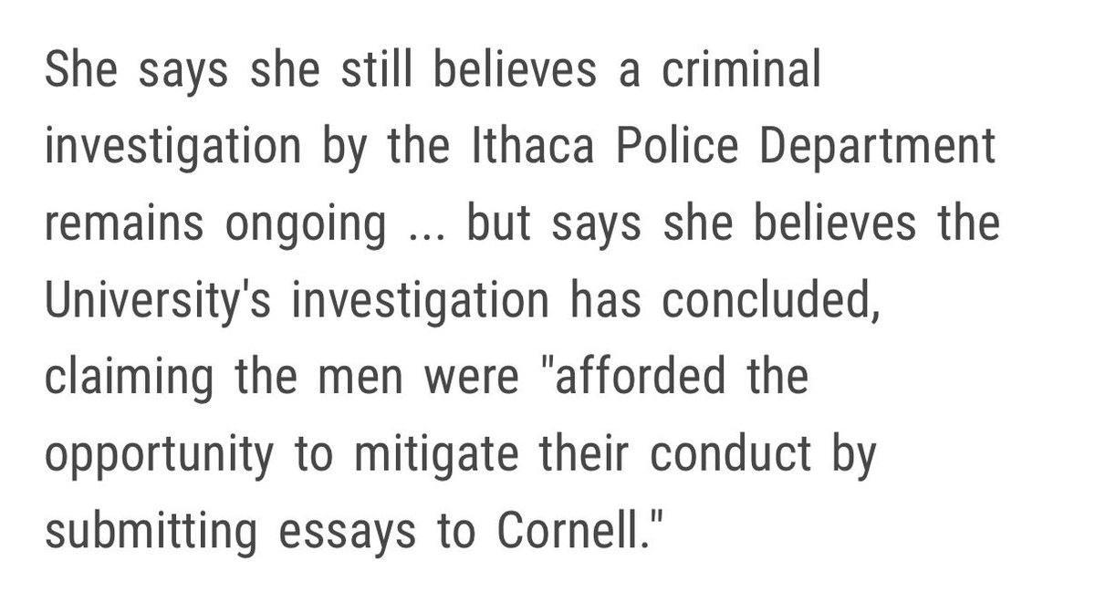 Midiaou7's tweet photo. Cornell will collaborate with and aid DHS in hunting students down for protesting academic n financial involvement in the genocide in Palestine, but freaks like these can drug and rape a woman, all they need to do is send an apologetic letter https://t.co/kwXRFQJeS0