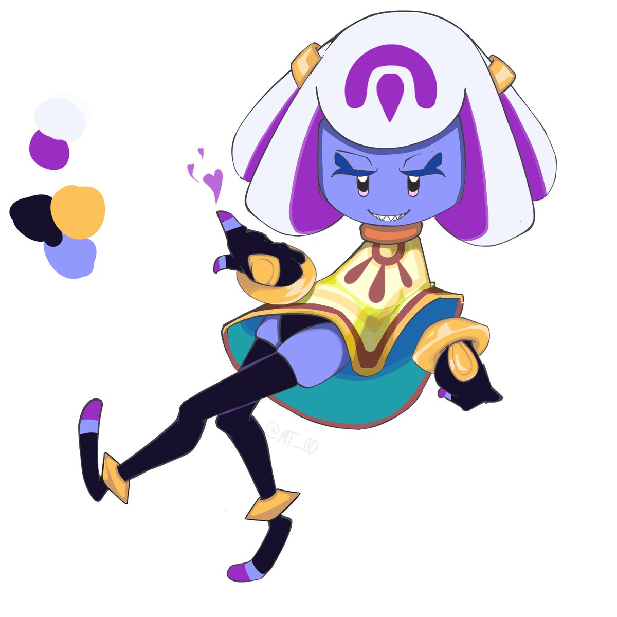 WitDaBlizzard's tweet photo. "Captured by King Dedede"

I don't trust her for a second; That cutesy smile is guaranteed a devilish snare, working to lull you into becoming complacent around her, before she betrays you for some sort of Ultimate Power.

#kirbyworldbeyond https://t.co/v4j48SANbi