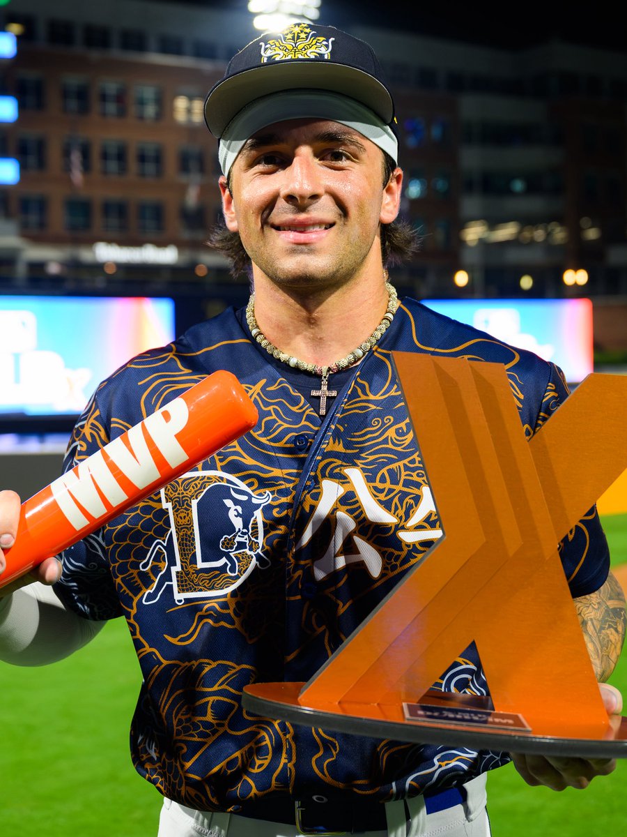 DukeBASE's tweet photo. MVP &amp; CHAMPION of the @MLBXofficial Home Run Derby 🔥🔥🔥🔥🔥 https://t.co/zZbnsTqxMF