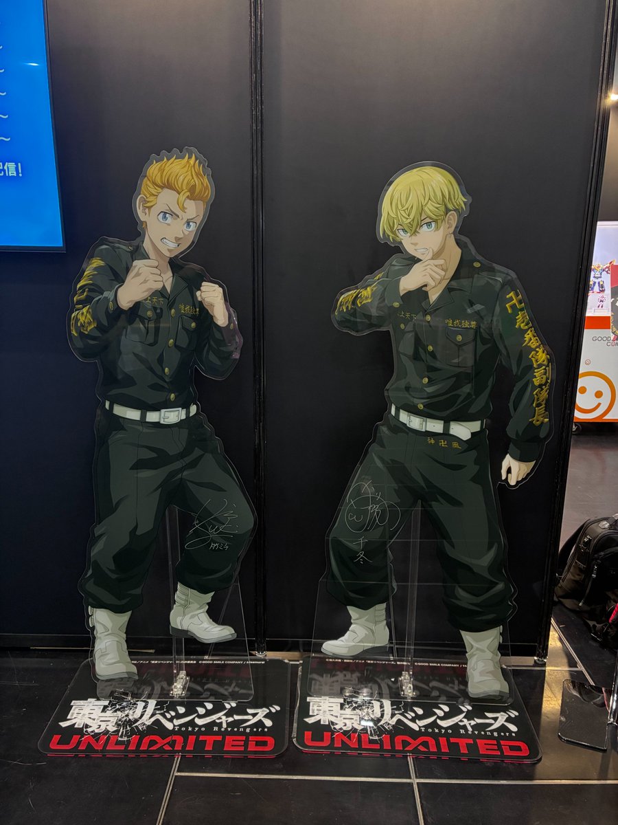 toman_unreve's tweet photo. ／
　📢 #京まふ2026 開催中！👏
＼
本日より『京都国際マンガ・アニメフェア（京まふ）』開催です！

すでに多くの方が来場されていて、とても盛り上がっております！
MBS様のブースでは、東卍の特攻服を着たメンバーが出迎えてくれますよ✌

これから会場に向かわれる方は、暑さ対策をしっかり整えて参戦してくださいね✨

📍場所：京都市左京区岡崎成勝寺町9-1 みやこめっせ 3F
🔗https://t.co/BorsFiY4Ie

#東リベ #アンリベ