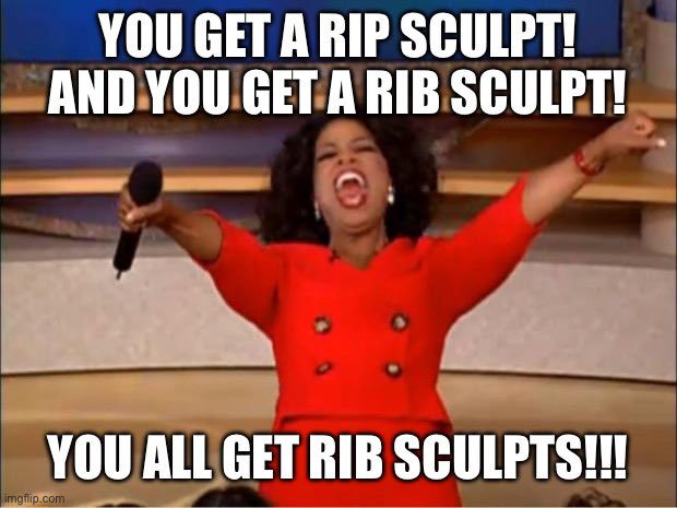 JET240Z's tweet photo. @eggvermifuge I first read it that you were getting rib sculpts for everyone. That’s so generous of you 😂 https://t.co/j29rBFC1xj