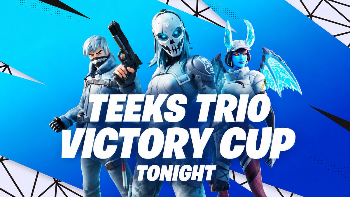 teekfnx's tweet photo. 💸 Trio Victory Cup 💸

📅 TONIGHT
🔑 CODE @ 11:00ISH PM EST
💰 2 SUBS FOR PRIO
💵 $45 PER WIN

To Play:
✅ Follow @teekfnx on twitch
✅ Like &amp; RT this post
✅@ Your TRIO

*ALL TEAMMATES have to follow requirements to play and earn money! https://t.co/wOeU6zqKcn
