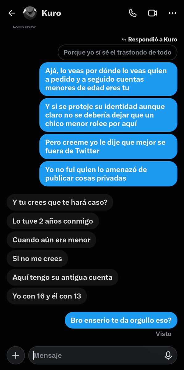 0Fernandosky's tweet photo. Bro de verdad se cree protagonista este @SAD_SATAN2015 

Dios mío la santa de tonterías que dice...

Y quiero hacer una aclaración, esto no es solo por 1 persona, hay varias personas que se quejan de este usuario

Por su comportamiento, por su forma de ser, etc. https://t.co/aAh5bpjHHT