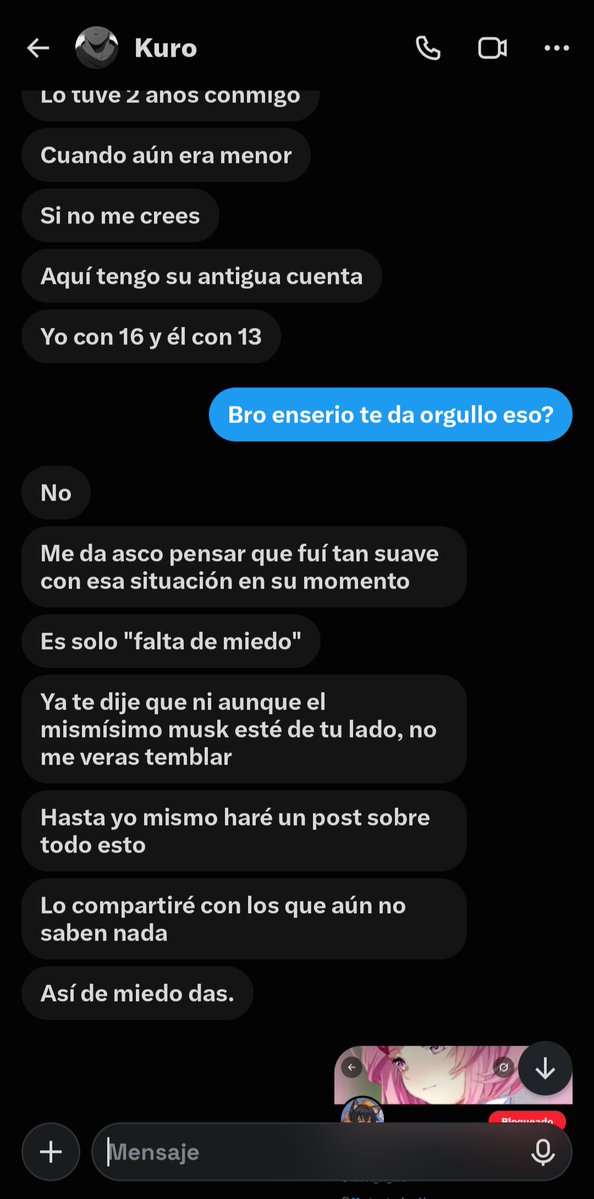 0Fernandosky's tweet photo. Bro de verdad se cree protagonista este @SAD_SATAN2015 

Dios mío la santa de tonterías que dice...

Y quiero hacer una aclaración, esto no es solo por 1 persona, hay varias personas que se quejan de este usuario

Por su comportamiento, por su forma de ser, etc. https://t.co/aAh5bpjHHT