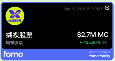 hudiegupiao's tweet photo. 来 fomo 和我一起交易，享 10% 手续费折扣！

https://t.co/emFjcMZCra

#fomo #蝴蝶股票  

蝴蝶股票社区的小伙伴    

让我们一起fomo起来 https://t.co/dIzlWZI4IJ