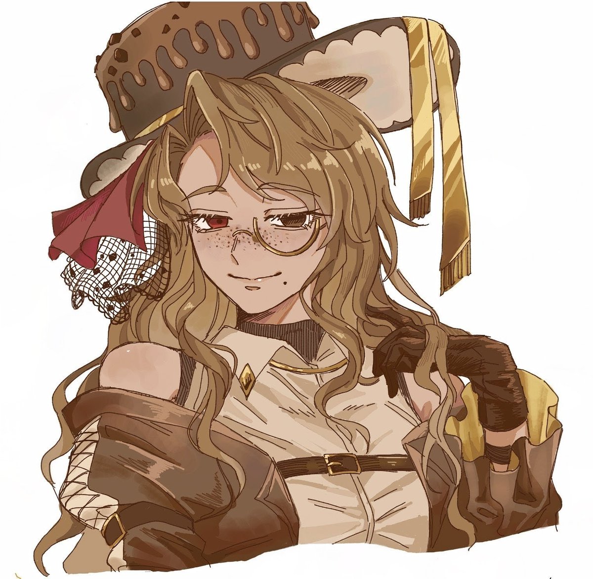 bokangi_06's tweet photo. 前に描いたサーティワン擬人化
チョップドチョコレートお姉さん🍫
#絵チャ #擬人化 https://t.co/C2BSq6UiqW