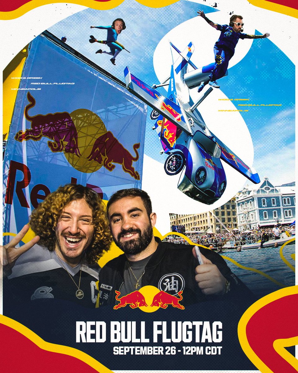NiceWigg's tweet photo. The B Stream is entering a new arena.

Proud to announce  we are Partnered with @redbull casting the Flugtag event LIVE from the show itself. 

Time to bring that energy. https://t.co/6bMYqDyqCm