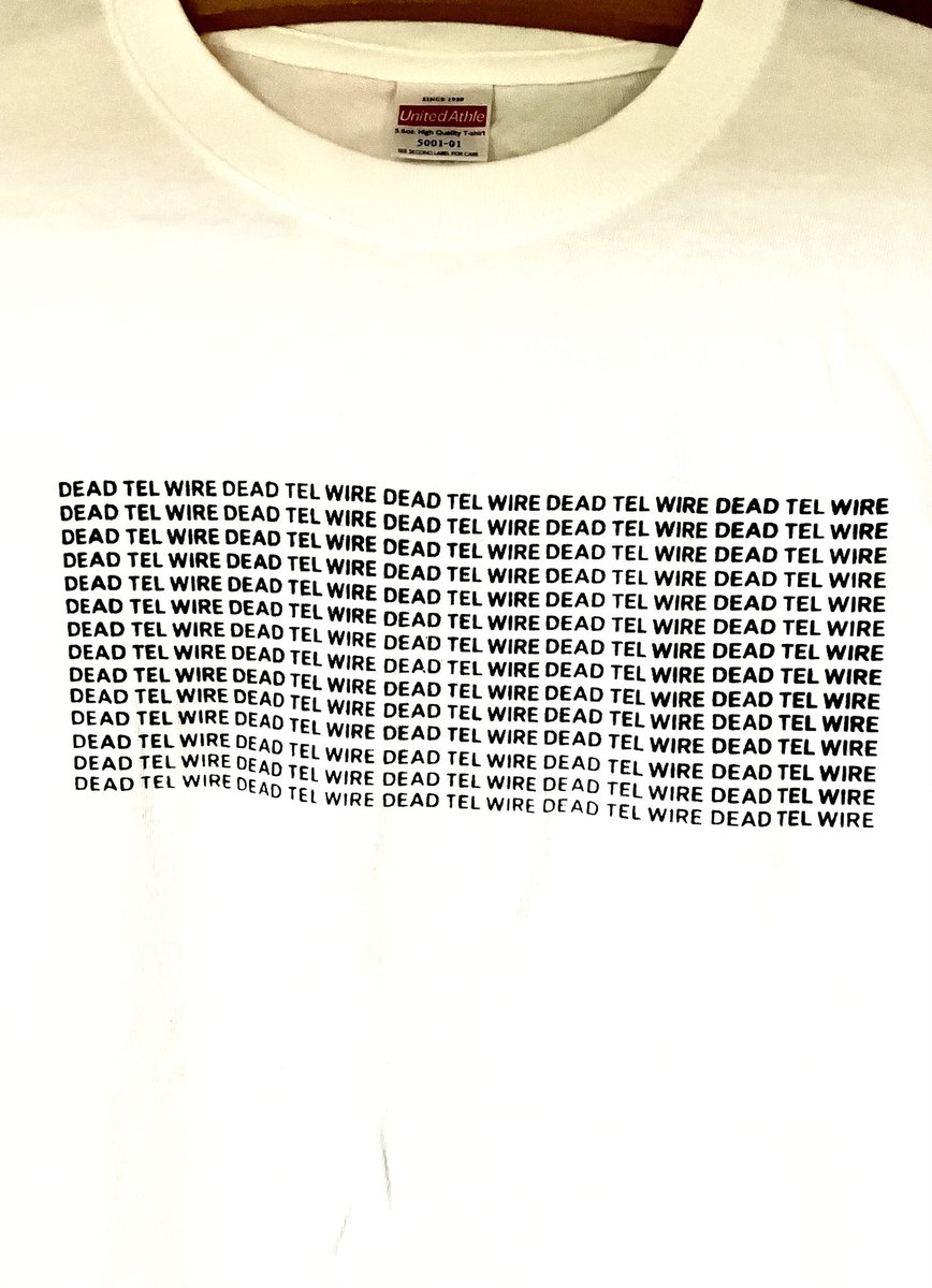 DEAD_TEL_WIRE's tweet photo. 因みにTシャツ全部で８枚しか作っておりませんww

早い者勝ちーww

#toyrevolution
#deadtelwire https://t.co/v0BTX5uGtX