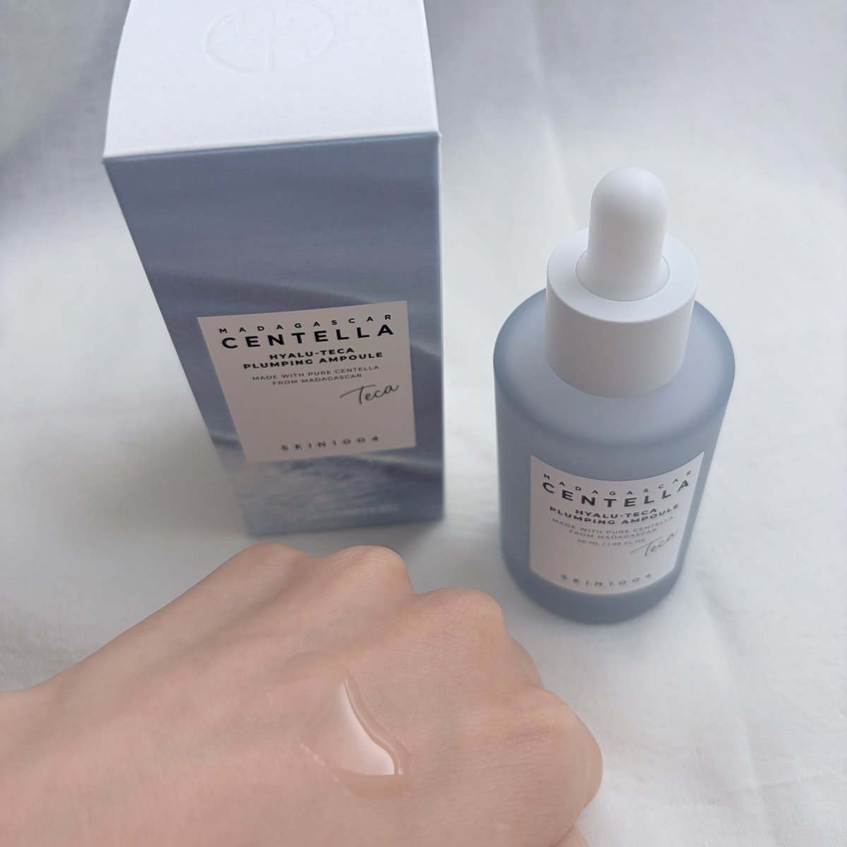 51323krm's tweet photo. SKIN1004から商品提供をいただきました。

SKIN1004のヒアルーTECAライン🫧

ベタベタする夏の朝。朝のスキンケアはミルク1本でフィニッシュ🧴 https://t.co/TPVoHyXOgj