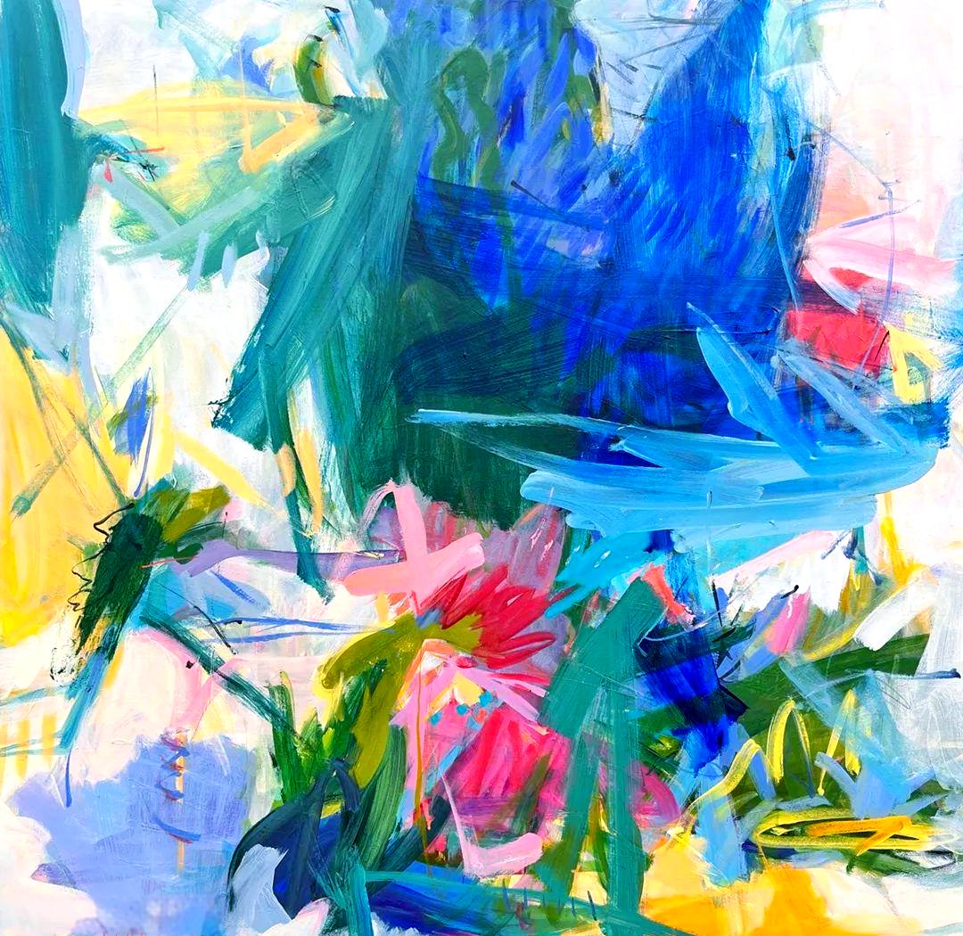 mochc747663's tweet photo. Lose yourself in the vibrant brushstrokes of this small-scale abstract painting—spend 5 mins noticing how colors blend, and feel the calm wash over you. #ArtMindfulness https://t.co/RAXjXT71zL