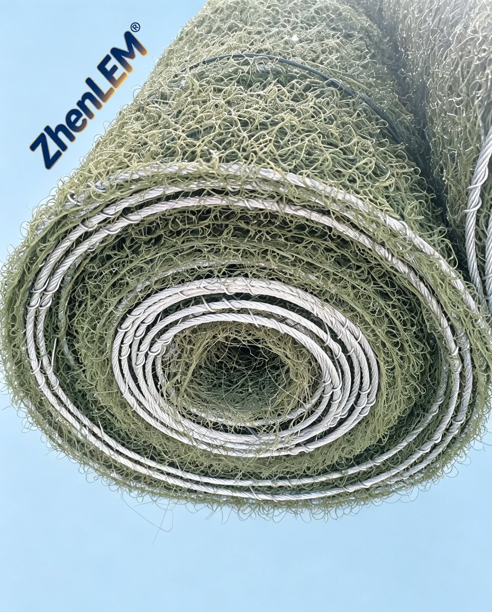zhumaogabion's tweet photo. This is a ZhenLEM®-reinforced 3D geomat (similar to MacMat® type), a composite structure of 3D polymeric mat and hexagonal steel wire mesh, used for erosion control and slope stabilization.
#Macmat
#CivilEngineeringMaterials
#B2BWholesale
#ErosionControl
#GlobalTrade https://t.co/JYzJchMdYt