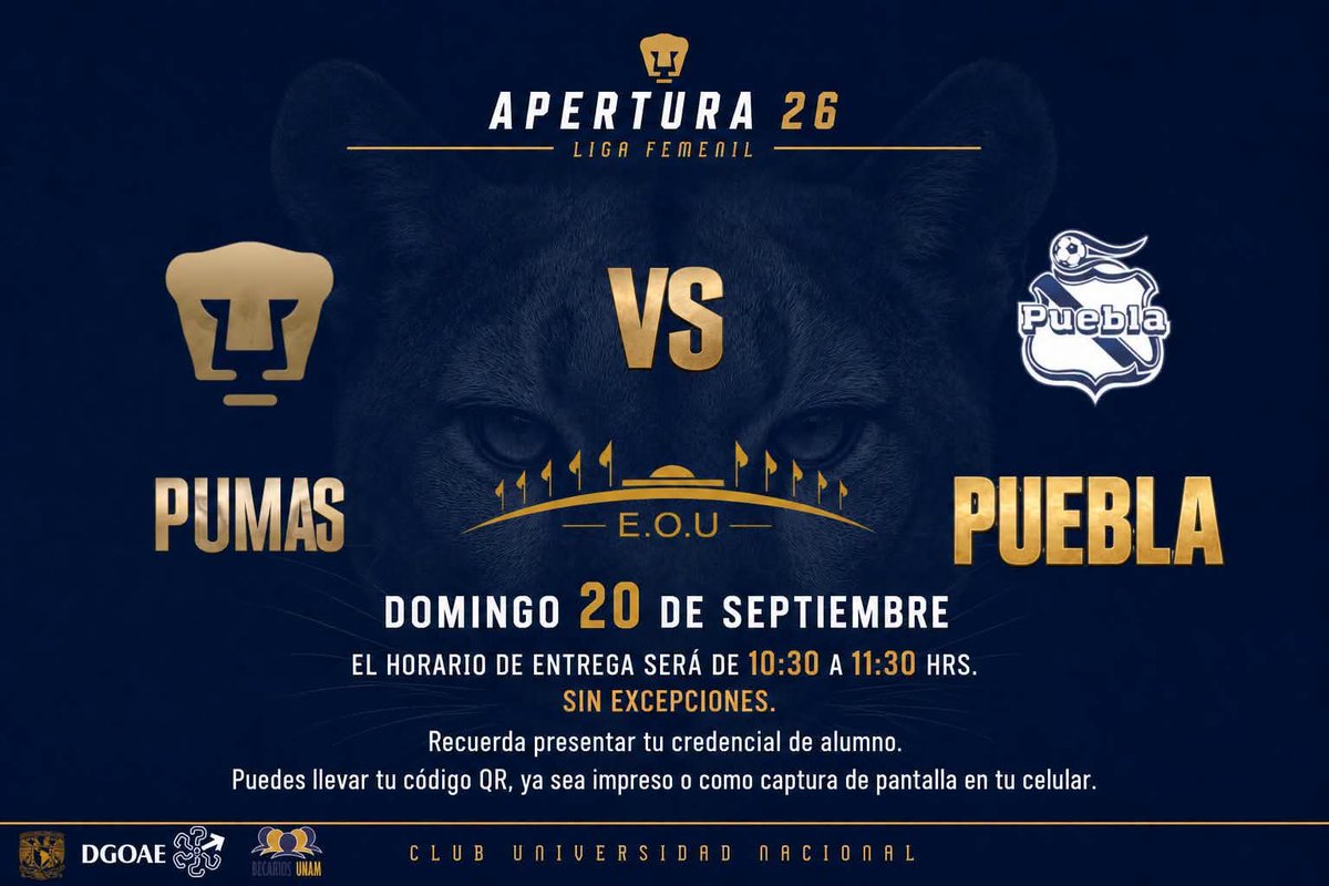 BecariosUNAM's tweet photo. 🐾⚽💙💛 #BecasUNAM, esta trivia es para quienes de verdad conocen a Pumas Femenil.

¿Cuánto sabes de su historia, sus jugadoras y los momentos que han marcado al equipo? 👀

Mañana a las 14:00 h abriremos una nueva trivia 

https://t.co/lsfnO0zSGf https://t.co/7VCBGI40S2