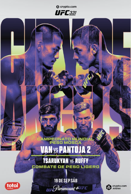 totalplaymx's tweet photo. Cuando hay cinturones de por medio, cada round cuenta. 🏆🥊
 Van y Pantoja se enfrentan de nuevo en UFC 331. Disfruta también Tsarukyan vs. Ruffy este 19 de septiembre desde tu Totalplay TV con Paramount+. https://t.co/JxdZnFodfD