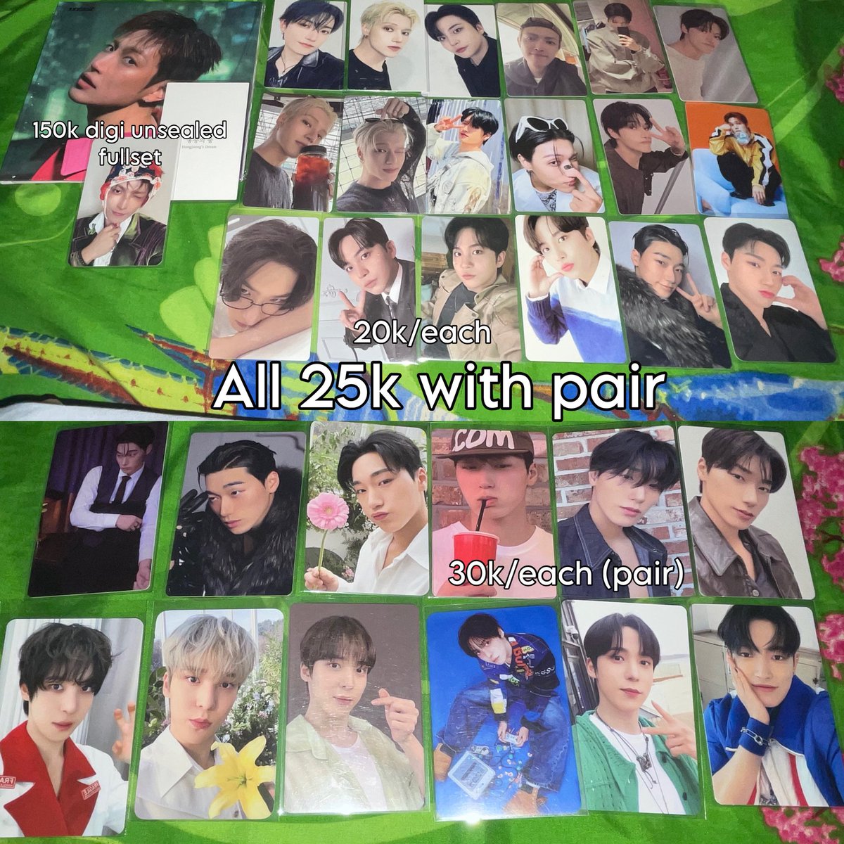 exxevenszpg's tweet photo. Wts ‼️ must Take all.
Kalau take satuan bisa tapi harus pair.
Bisa co shopee🍊
All good condi, boleh liat vidcon langsung.
#tinyselling #ateez #wanttosell #wts #aab https://t.co/VqwsETogOR