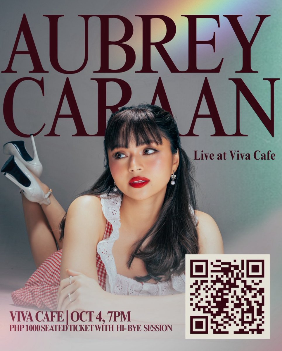 Itsmeaubreyc's tweet photo. Viva Cafe gig this October 4! Tickets are now available. See you there! ❤️ https://t.co/CB4QAGxjGE