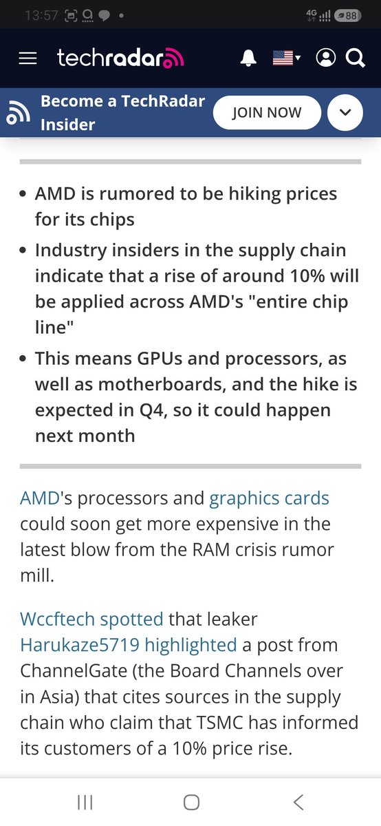 the_pyroneer's tweet photo. Kabar buruk untuk teman yang mau build PC atau mau beli laptop. Kabar buruk juga untuk keluargaku. Kami ada jual laptop dengan CPU AMD (semua tingkat processor). Kenaikan harga 10% untuk CPU dan GPU AMD ngeri. Siap2 harga laptop menggila lagi bentar lagi. Kalau bisa, cepat beli. https://t.co/MHR7zEY63Q