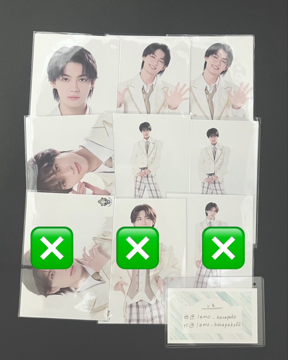 lemo_harapeko02's tweet photo. 【交換】EBiDAN THE LIVE 2026 15th Anniversary 生写真セット M!LK

譲▷画像1枚目（佐野、曽野）
求▷画像2枚目（塩﨑、吉田）

郵送にてお取引いただける方、
お心当たりがございましたら
お気軽にお声掛けください🙇‍♀️ https://t.co/3fMwnSven0