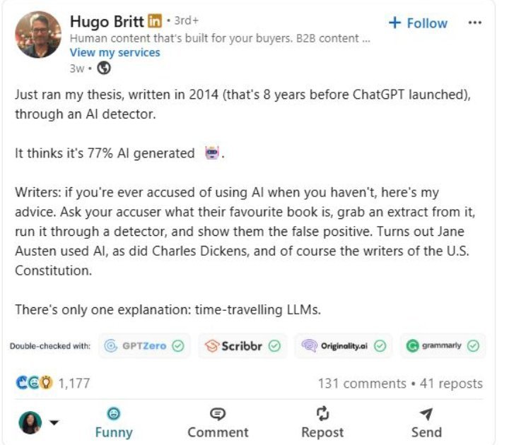 LadyF_AI's tweet photo. Everyone is hyping AI, but secretly, I think we hate AI and its outcomes.

Because tell me why a post becomes “AI slop” simply because AI helped to write it. https://t.co/YdAqSVXsdk
