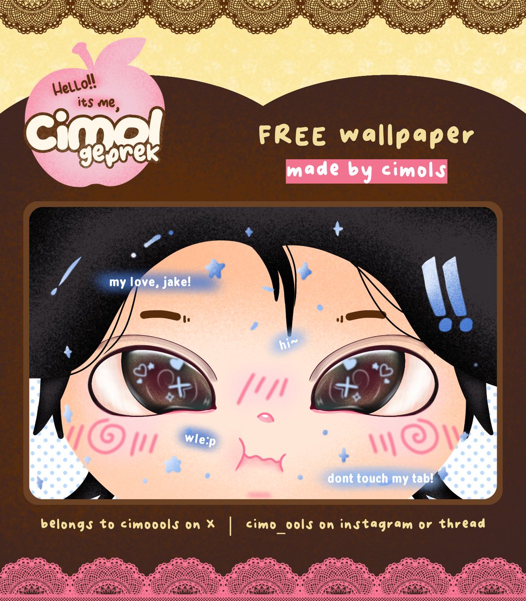 cimoools's tweet photo. [ help retweet ] 

CIAAANG GUSYYY!! 📢🤎✨ malam ini aku mau bagi-bagi wallpaper lucuuu di bawah iniii!! 🫵🏻😋🤎 YESSS, IT’S FREEEE!! 🥳☝🏻

jangan lupaa follow aku yaa 🤟🏻

notes.
bisa dipakai buat tab/laptop yaaa 🫶🏻
#zonauang #bealanja https://t.co/gmajvlEUa7