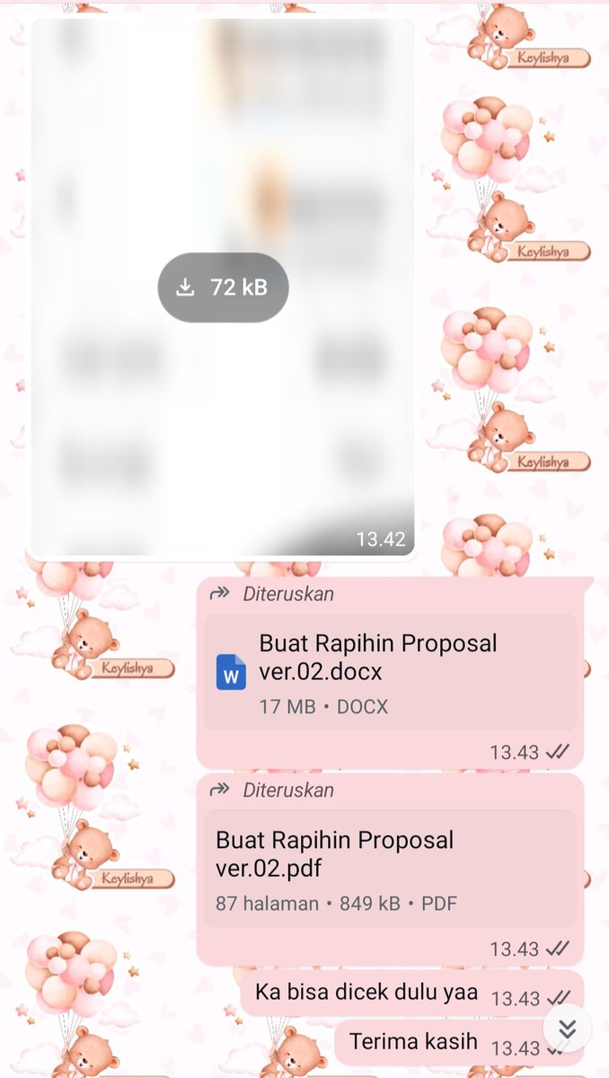 keylishyaa's tweet photo. JOKI FORMATTING
Tiap hari pasti selalu ada 2-4 cust yg joki perapihan skripsi/proposal/makalah/tugasnya π₯Ή Ini karena harga joki formating di aku murah dan bisa revisi gais. Jadi banyak cust yg order & repeat order mulu π€π
#jokiformatting #jokiperapihan #dafis #margin #dafpus https://t.co/SwebcmL4Q7