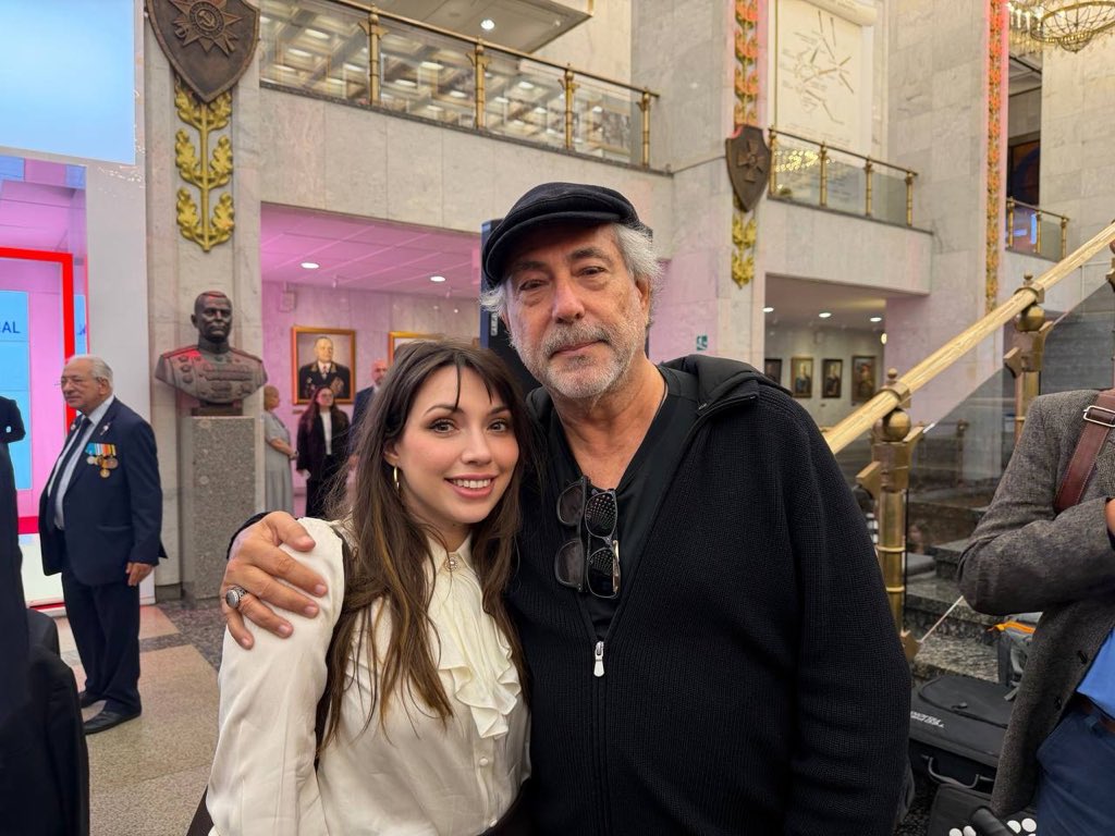 Partisangirl's tweet photo. Updated photo of myself and @RealPepeEscobar, he is like a second father to me! This time we are in Russia! https://t.co/6EkWhQazpG