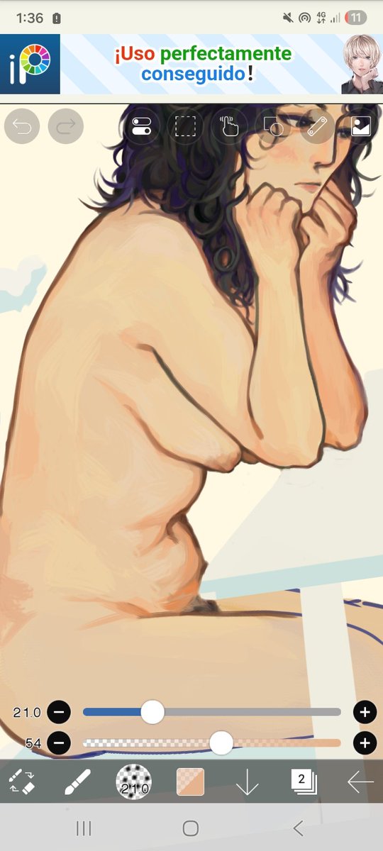 pimomuk's tweet photo. Espero que se aprecie lo mucho que amo pintar desnudos. https://t.co/oU7FoqnEKM