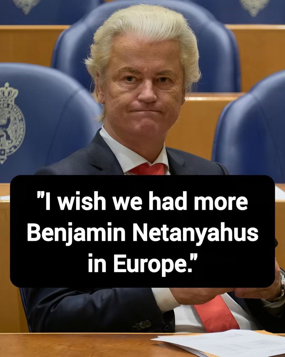 planet_Beasts's tweet photo. Dutch Politician Geert Wilders: I wish we had more Benjamin Netanyahus in Europe.

Thoughts? https://t.co/b7A4MwPkIS