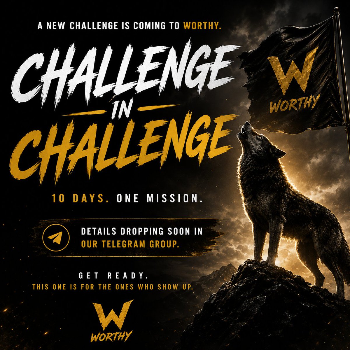 TheWorthyDev's tweet photo. Good morning ☀️🐺

A new challenge is coming to WORTHY.

One mission.

⚡ Full details are dropping in our Telegram group:
https://t.co/ZrIWGW70Ki

Get ready.

WORTHY is just getting started. 🐺

#WorthyTrial #WORTHY #Solana #Memecoin #Crypto #Web3 #Community https://t.co/sQDU1WmceM