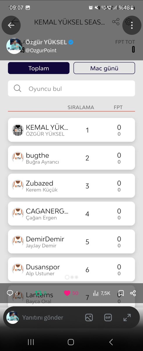 OzgurPoint's tweet photo. #ebf

League Name : KEMAL YÜKSEL SEASON 
Password :196010-9UN9N
Lig AÇIK 

Lig için 278 takım geldi .Herkese teşekkür ederim .Değerli katkılarınızı bekliyorum 

Oyunu 20 yıldır oynuyorum 
Video ispatı😀

Sene Galiba 2005 Fenerbahçe Ülker - Barcelona maç öncesi ödül almıştım Damir Mrsic elinden .

SKYTURK o gün yayın öncesi benimle çok ilgilenmişti .Özellikle Volkan GÜNAK bey  @volkangunak daha sonrasında görüşemedik ama bu mecrada ilgisi için teşekkür ederim .

Hayatımda ilk kez TV 'ye çıktığım andır. Müthiş bir anı oldu benim için.