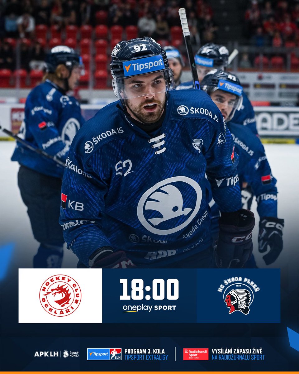 telhcz's tweet photo. Extraliga od pátku až do neděle? No jasně! 😎
Předehrávka 3️⃣. kola dnes čeká na Třinec a Plzeň. ⚔️
📸 Lukáš Haváček
#TELH | #programtelh https://t.co/4E4ULUchWN