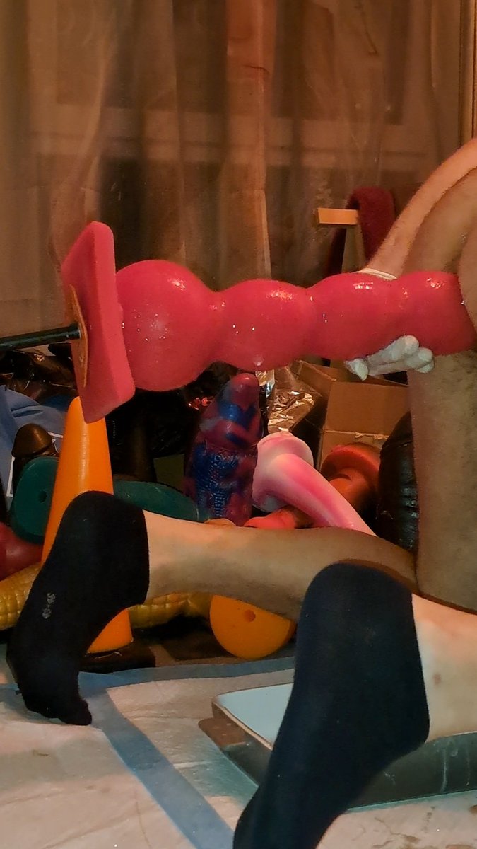 Horsedildo1's tweet photo. Having some initial fun with the Maestro Large from @JohnThomasToys . I'm curious to see if I can sink the last ball, too.
#stretchedass #mancunt #hugedildo #giantdildo #bigdildo #analstuffing #assplay #stuffedass #asspig #anal #analextrem https://t.co/oqjIy48JgC