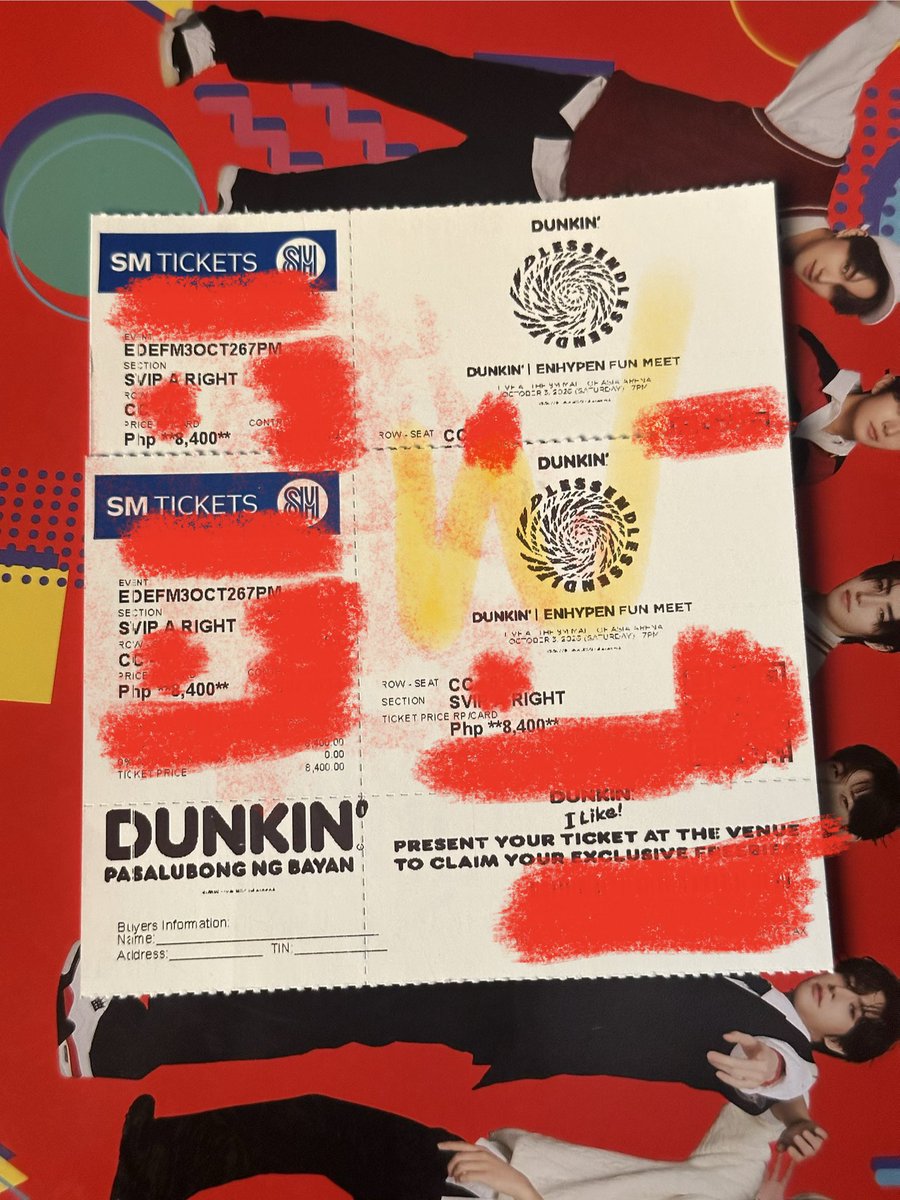 proxywoopy's tweet photo. 𑣲⋆ wts / lfb / ph / for sale / selling

ִֶָ🪽་༘  endless dunkin enhypen funmeet

— svip a right / 116 / 117 

tags: moa arena fun meet fanmeet fan meet ph philippines ticket tix

dm for complete details or offers!

#DunkinPH_ENDLESS #ENDLESSFunMeet #ENHYPEN https://t.co/zRyH9DJ7rr