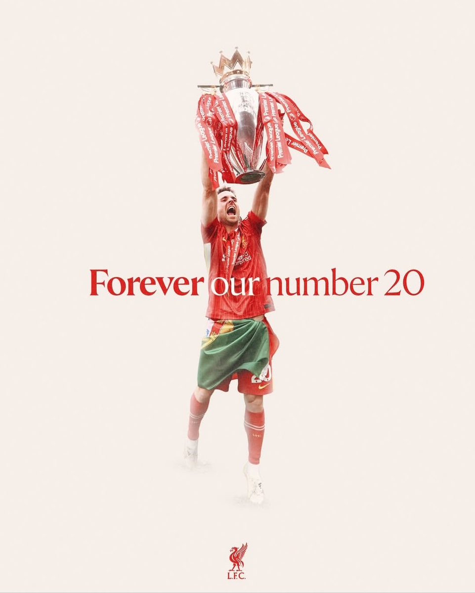 JohnsenStle's tweet photo. On this day six years ago, Diogo Jota became a Red! 💔 #YNWA #RIP 🕊 #Legend 

FOREVER OUR NUMBER 20 
@DiogoJota18 https://t.co/6KJK1p7daV