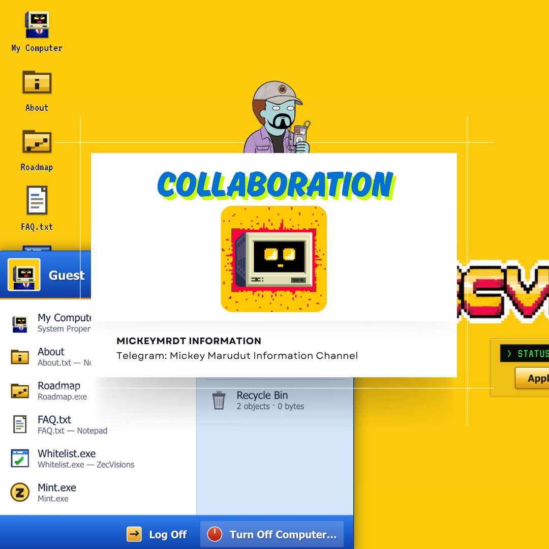 mickeymrdt's tweet photo. ✨Announcement Collab with @zecvisions 🎉🥳

💎 ZecVisions, a desktop from 2003 running on a chain from 2026, Private NFTs on Zcash: the art is public, the holders are not

🟢 Supply: TBA
🟢 Mint Date: TBA   
🟢 Chain: ZEC (ZCASH) 

✨Secure Your spot:      
➡️ Only 5 GTD            

To enter: 
▸ Follow @zecvisions & @mickeymrdt 
▸ Like & RT the pinned post  
https://t.co/WeuzQfUTD8
▸ Also RT this tweet 
▸ Only Drop ZEC Address (Wallet noir or etc)  

Pick winner soon!!! Goodluck😎