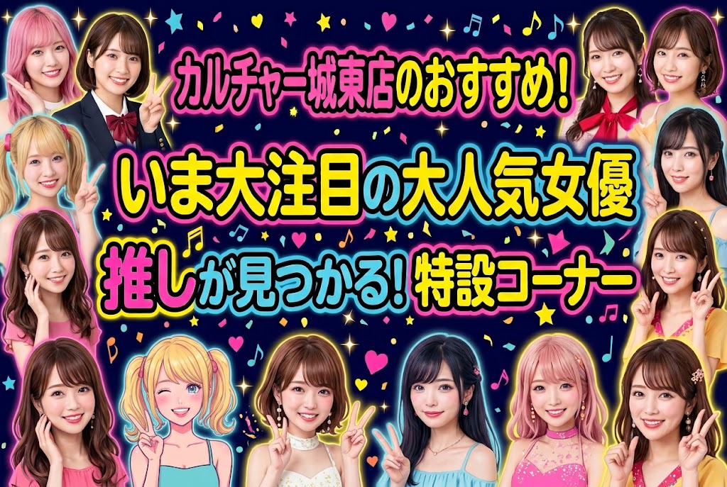 culturejoto's tweet photo. 商品選びに難航してしまうそこの貴方、
当店ではスタッフおすすめの女優コーナーを
ご用意してますっ！！
商品選びの一助になれば嬉しいです！！！

＃DVDレンタル　＃おすすめ女優　＃推しをみつけよう https://t.co/EhcoR5wEhS