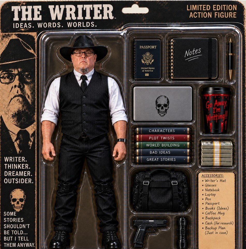 KYWriter's tweet photo. I have never and will never use AI to do my writing for me. But for something like this I love it! Now I've got to find someone to make this for me. 🤣 https://t.co/BFWz3ItSkz