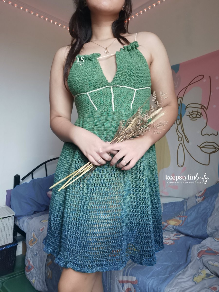 keepstylinlady's tweet photo. Posting some of my crocheted projects from 2021 up to latest! Enjoy~

Pattern test (2022):  
Melody Dress by @/_gabrielasyarn  

my first ever dress!! this introduced me to the beauty of using gradient yarn lol. i wanna do smth similar again!   

#KSLady #keepstylinlady https://t.co/WZIBRBchK1