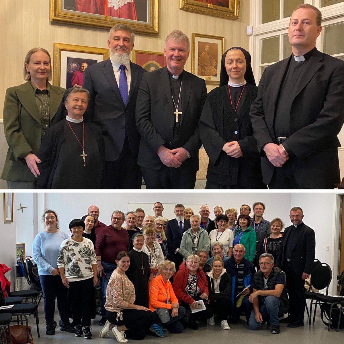 michalski_artur's tweet photo. During my visit to County Donegal (paired with Poland during the Irish Presidency of the EU), I had the pleasure of meeting the Bishop of Raphoe, the Most Reverend Niall Coll, the Sisters of Merciful Jesus from Poland working in Letterkenny, and a group of Polish pilgrims. https://t.co/DUR6tHvsKT