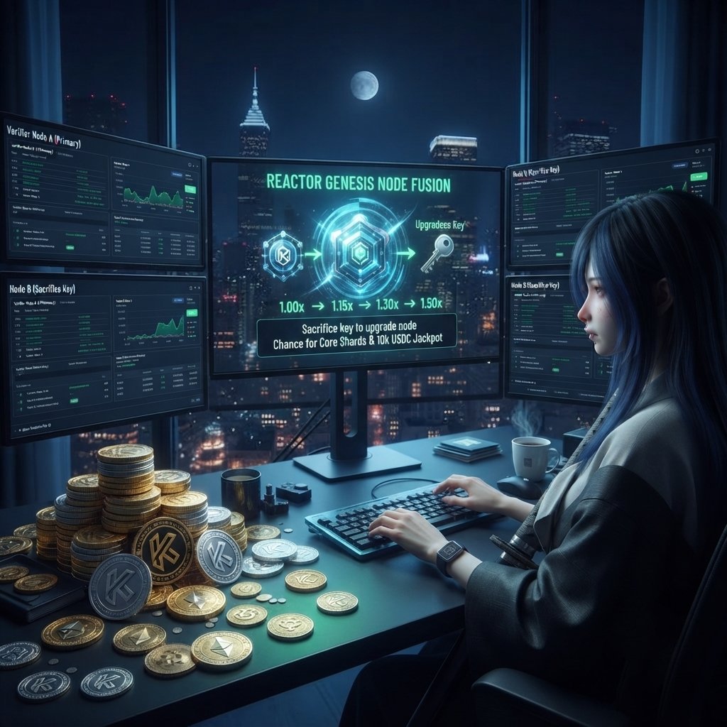 wintowin08's tweet photo. The upcoming Reactor Genesis Node Fusion from @KryvoraNetwork introduces an interesting way to turn extra keys into stronger node performance.

You don’t need multiple VPS servers. One VPS can continue running your primary verifier node, while additional keys can be used for Fusion.

The idea is simple, sacrifice a secondary key to upgrade your primary node into a higher yield tier, potentially increasing the multiplier from 1.00x to 1.15x, 1.30x or 1.50x.

There’s also a chance of receiving Core Shards if fusion fails, plus a rare 1% Critical Chamber opportunity with a stated 𝟏𝟎,𝟎𝟎𝟎 𝐔𝐒𝐃𝐂 jackpot!!

It’s a system built around scarcity, risk and progression, and the Reactor launch could add another strategic layer to @KryvoraNetwork node ecosystem.

#Kryvora #Kryvorians  #KryvoraCommunityChallenge2026