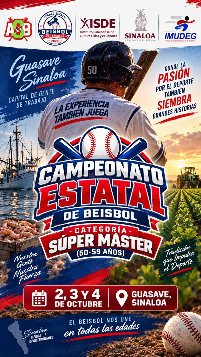 bcastro5808's tweet photo. INVITACIÓN GENERAL A ESTE EVENTO DEPORTIVO DE BÉISBOL UN CAMPEONATO ESTATAL DEL ESTADO DE SINALOA... LOS DÍAS 2, 3 Y 4 DE OCTUBRE DEL PRESENTE AÑO ENCUENTROS QUE SE LLEVARÁN A CABO EN EL CLUB SAN JOSÉ,  EN EL ESTADIO EL TECOMATE Y EN EL ESTADIO "GUILLERMO LÓPEZ AGUILAR"... https://t.co/YY57ZLa7b1