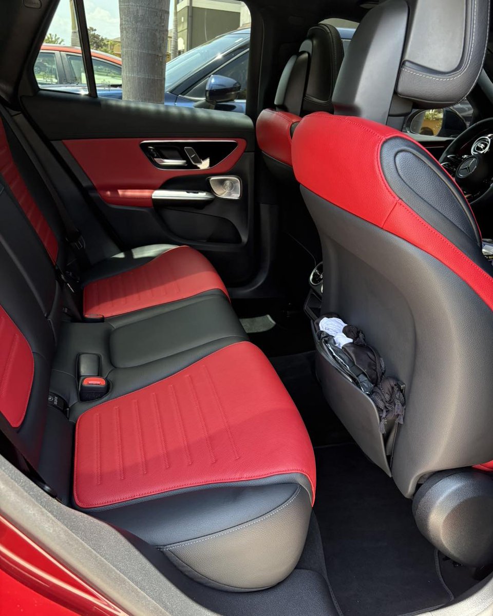 DanielleNawq's tweet photo. This Mercedes AMG received the full Diamond Package, restoring its red paint and matching interior. Package includes exterior and interior detailing, shampooing, engine bay detail, and 6-month paint protection. Book today: 321-501-0094 https://t.co/uJWUYVDShn