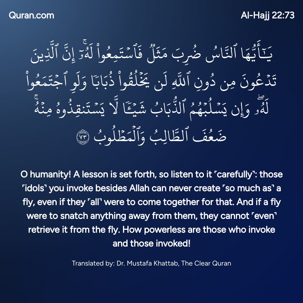 maharobig's tweet photo. Accidentally found this surah, this isn't just about the "fly"
#AI #OpenAI #Anthropic #Astra https://t.co/kswS0HKjqE