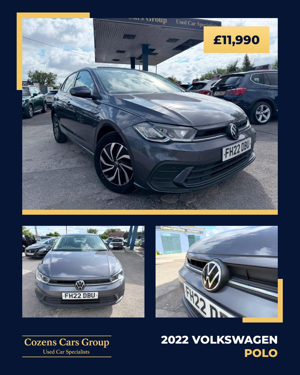 AndrewCoyuo's tweet photo. 2022 VOLKSWAGEN POLO 1. 0 TSI Life - £11, 990 
1L, Petrol, Manual 
49, 407 Miles 

Buy with confidence—read our 5-star reviews. Finance, warranty, and part exchange available. We buy cars too. Call 01249 247277. https://t.co/v0LFhWcrZJ