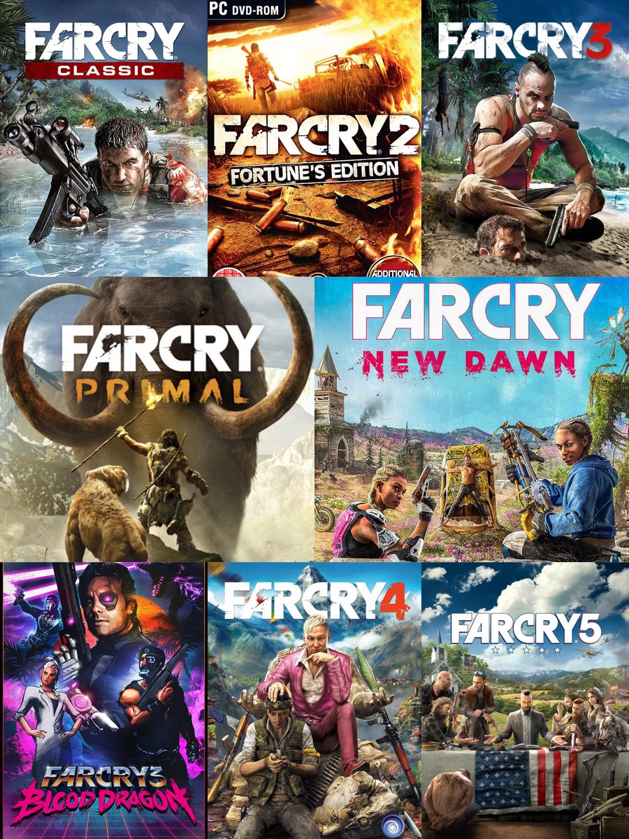 Ravi7DC's tweet photo. Here is the ranking of every Far Cry game I have played so far. 
1. Far Cry 3
2. Far Cry Primal 
3. Far Cry 4
4. Far Cry 5
5. Far Cry New Dawn 
6. Far Cry 1
7. Far Cry Blood Dragon 
8. Far Cry 6 https://t.co/RwoyngFCAL