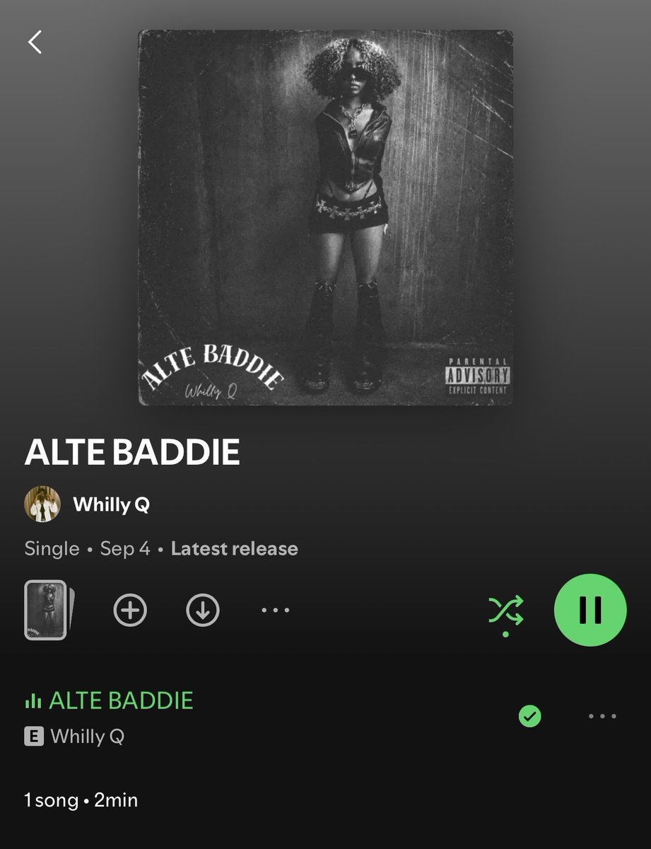 callmewhillyq's tweet photo. ALTE BADDIE IS OFFICIALLY OUT NOW!
Link in my bio https://t.co/Z8PNrqw5sG