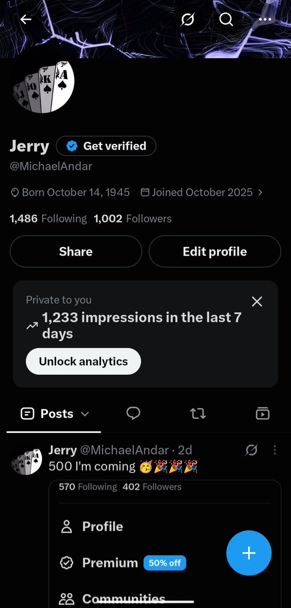 MichaelAndar's tweet photo. I know very soon I will reach 1k followers and We did ittttttt🤭❤️
I’m supper grateful to you guys ❤️🎉
1k followers in the chat😌 https://t.co/6cjmpVatgB