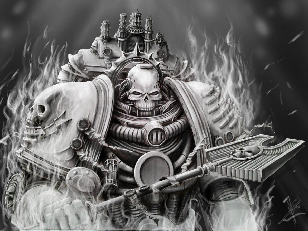 40KEternityGate's tweet photo. Legion of The Damned Chaplain by Hrvoje Silić
(HrvojeSilic, dreamless_art)
https://t.co/RCDfUQZon4

#LegionOfTheDamned #AdeptusAstartes #SpaceMarines #Chaplains  #WarhammerArt #Warhammer #Warhammer40K #40K https://t.co/Kwk8W9ETlC