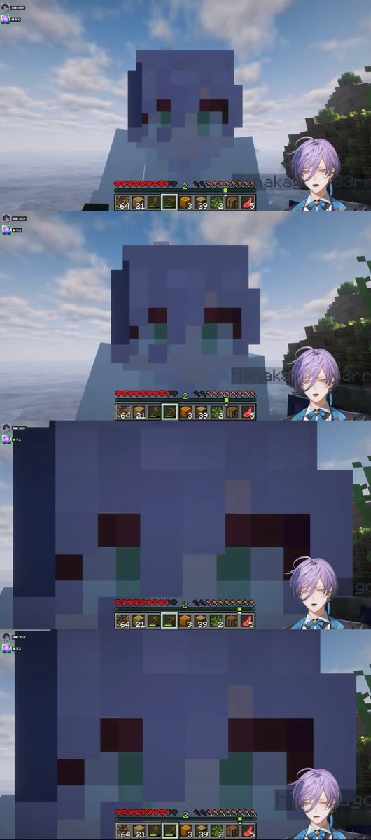 kimagure0520's tweet photo. デスしたら即終了マイクラの一瞬の自撮り視点、かわいいw https://t.co/ddyvgJKxoU