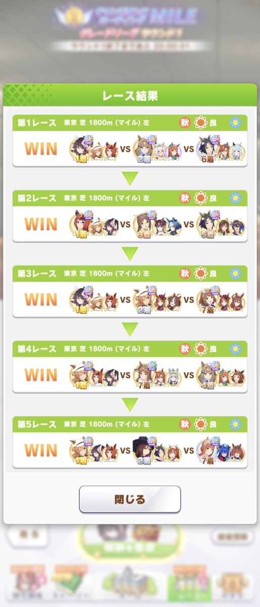 amakaraebi's tweet photo. 1回戦Aグループで突破♪ #ウマ娘好きと繋がりたい #ウマ娘 https://t.co/1zEm9qi0U5