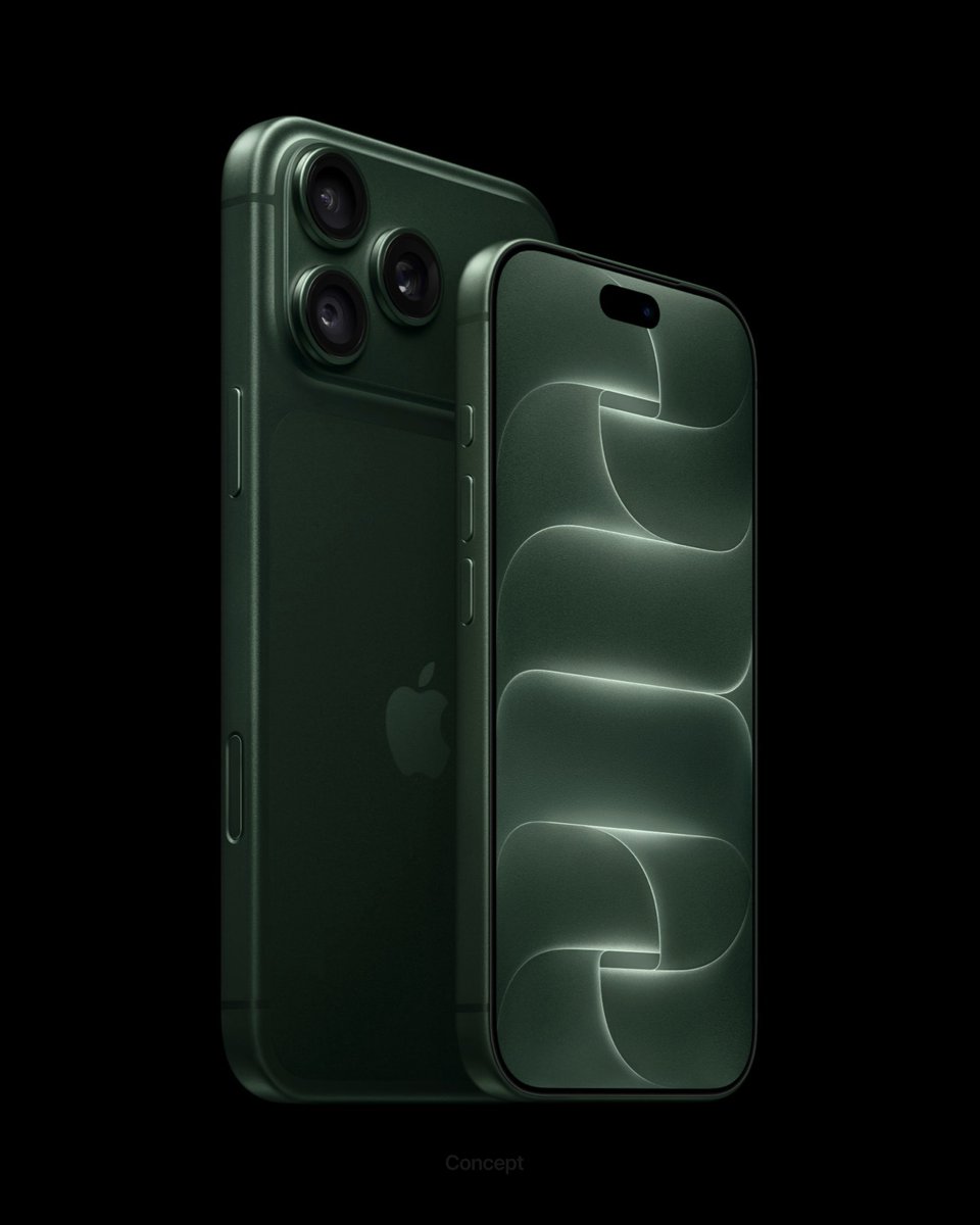 privatetalky's tweet photo. In another life… the iPhone 18 Pro in Deep Green. 💚 https://t.co/W3fjRhroJ4